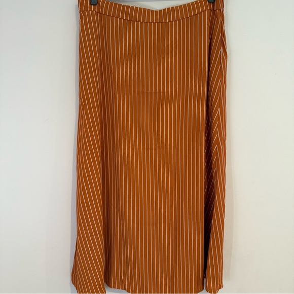 NWT XXL Striped Pumpkin Spice Orange Vest Maxi Skirt Set Plus Size Fall Fashion - Picture 16 of 16